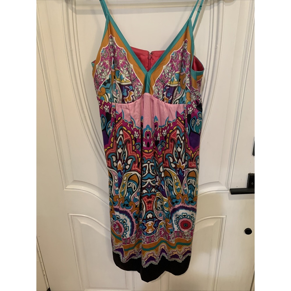 Mixit Multicolor Spaghetti Strap Mini Womens dress Lined‎ Y2K  Sz 10
